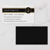 Rechtsanwalts-Visitenkarten Visitenkarte (Vorne/Hinten)