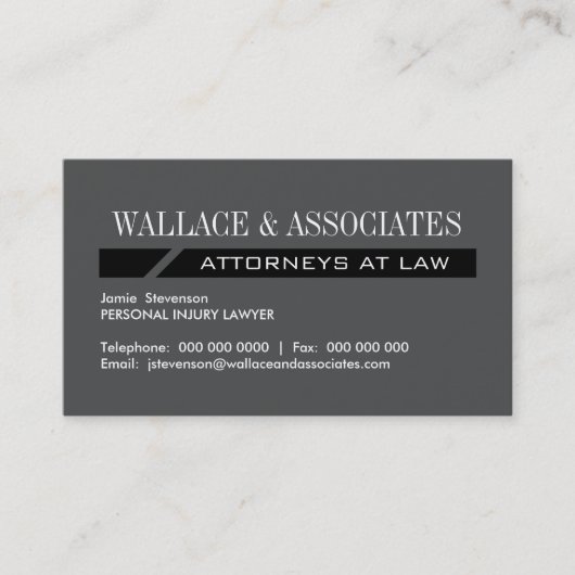 Rechtsanwalts-Visitenkarten Visitenkarte (Vorderseite)