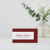 Rechtsanwalts-Visitenkarten Visitenkarte (Stehend Vorderseite)