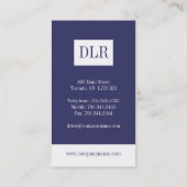 Rechtsanwalts-Visitenkarten Visitenkarte (Rückseite)