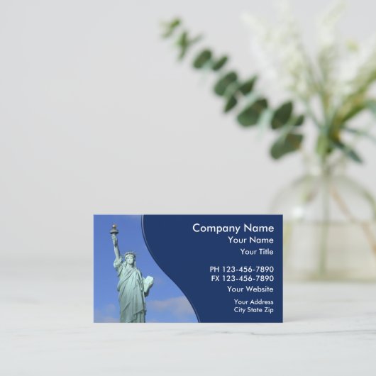 Rechtsanwalts-Visitenkarten Visitenkarte (Stehend Vorderseite)