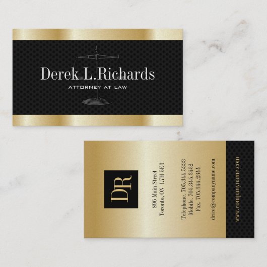 Rechtsanwalts-Visitenkarten Visitenkarte (Vorne/Hinten)