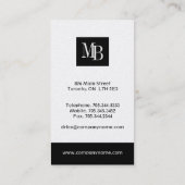 Rechtsanwalts-Visitenkarten Visitenkarte (Rückseite)