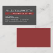 Rechtsanwalts-Visitenkarten Visitenkarte (Vorne/Hinten)