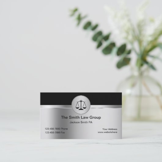 Rechtsanwalts-Visitenkarten Visitenkarte (Stehend Vorderseite)