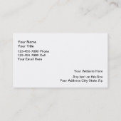 Rechtsanwalts-Visitenkarten Visitenkarte (Rückseite)