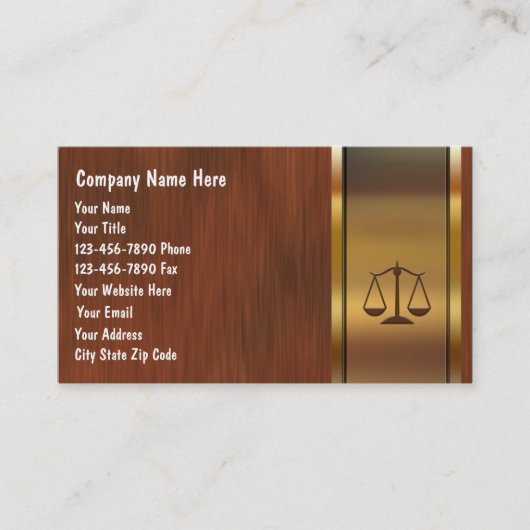 Rechtsanwalts-Visitenkarten Visitenkarte (Vorderseite)