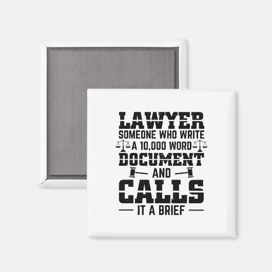 Rechtsanwaltsbrief| Geschenke für Rechtsanwälte Magnet (Vorderseite/Rückseite)