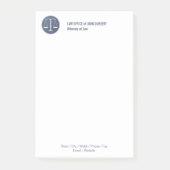 RECHTSANWALTSBÜRO Anmerkungen Post-it Klebezettel (Vorderseite)