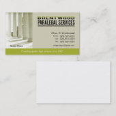 Rechtsanwaltsbüro des Rechtsassistent-Legal1 hält Visitenkarte (Vorne/Hinten)