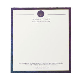 Rechtsanwaltsbüro elegant beruflich personalisiert notizblock