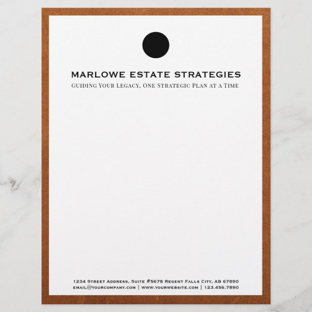 Rechtsanwaltsbüro Letterhead Briefbogen (Vorderseite)