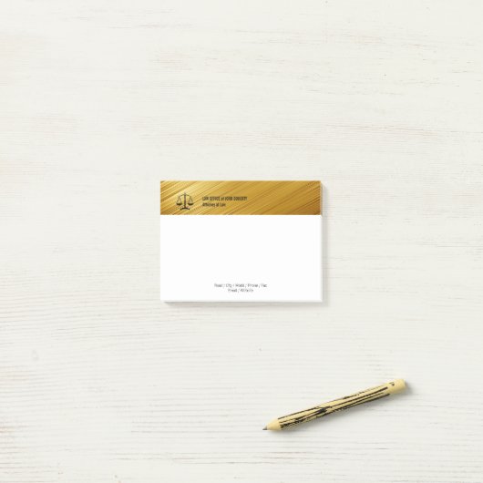 RECHTSANWALTSBÜRO | Rechtsanwalt Post-it Klebezettel (Auf Schreibtisch)