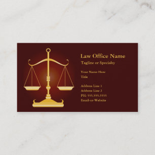 Rechtsanwaltsbüro Visitenkarte