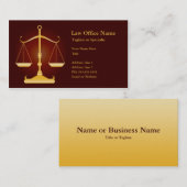 Rechtsanwaltsbüro Visitenkarte (Vorne/Hinten)