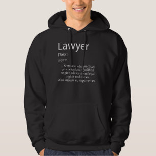 Rechtsanwaltsdefinition für Rechtsanwaltskanzlei Hoodie