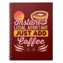 Rechtsanwaltsgehilfe Kaffee Notizbuch Geschenk