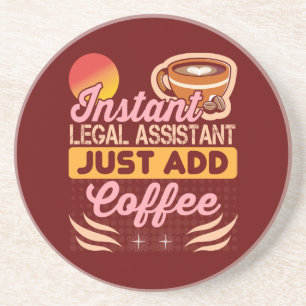 Rechtsanwaltsgehilfe Kaffee Untersetzer Schreibtis