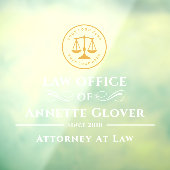 Rechtsanwaltsgeschäft | Law Office Black Gold Fensteraufkleber (Blatt 3)