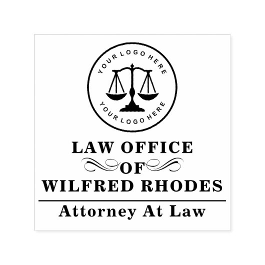 Rechtsanwaltsgeschäft | Law Office Black Permastempel (Design)