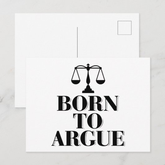 Rechtsanwaltsgesetz | Juristenurteil - Geschenkide Postkarte (Vorne/Hinten)