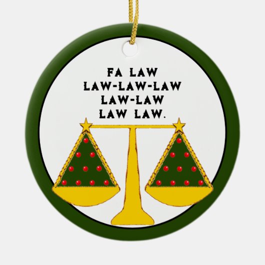 Rechtsanwaltskammer Keramik Ornament (Vorne)