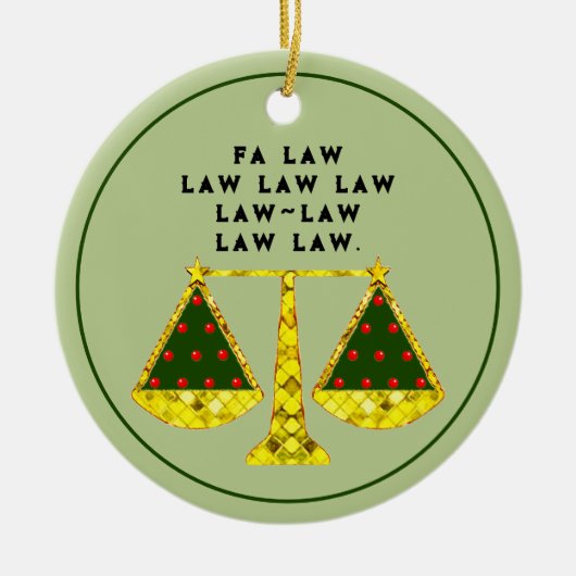 Rechtsanwaltskammer Keramik Ornament (Vorne)