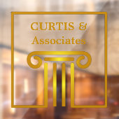 Rechtsanwaltskanzlei - benutzerdefinierte Fensterk Fensteraufkleber (Blatt 2)