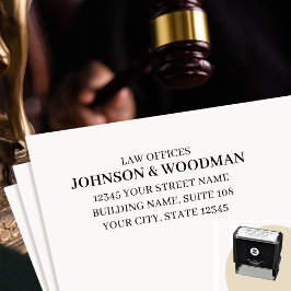 Rechtsanwaltskanzlei Berufliche Rücksendeadresse Permastempel