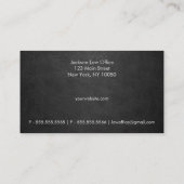 Rechtsanwaltskanzlei "Black Leather Look" Visitenkarte (Rückseite)