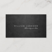 Rechtsanwaltskanzlei "Black Leather Look" Visitenkarte (Vorderseite)