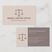 Rechtsanwaltskanzlei Blush Pink Visitenkarte (Vorne/Hinten)