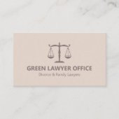Rechtsanwaltskanzlei Blush Pink Visitenkarte (Vorderseite)