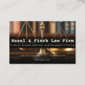 Rechtsanwaltskanzlei Custom Company Visitenkarte (Rückseite)