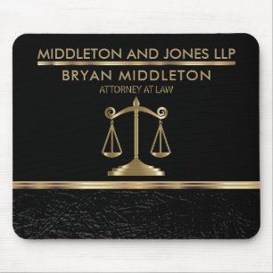 Rechtsanwaltskanzlei Designs für schwarzes und sch Mousepad