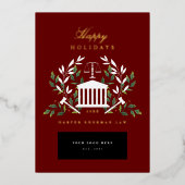 Rechtsanwaltskanzlei Folien Feiertagskarte (Vorderseite)