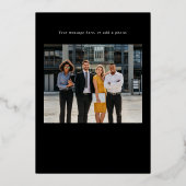 Rechtsanwaltskanzlei Folien Feiertagskarte (Rückseite)