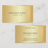 Rechtsanwaltskanzlei für Gold - Vorlage - Rechtsan Visitenkarte (Vorne/Hinten)