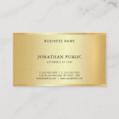 Rechtsanwaltskanzlei für Gold - Vorlage - Rechtsan Visitenkarte (Rückseite)