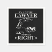 Rechtsanwaltskanzlei Geschenk im künftigen Rechtsa Serviette (Vorderseite)