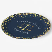 Rechtsanwaltskanzlei Marine Blue Gold Graduation P Pappteller (Schrägansicht)
