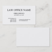 Rechtsanwaltskanzlei mit Rechtsanwaltskarte Visitenkarte (Vorne/Hinten)