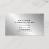 Rechtsanwaltskanzlei Moderne Metallische Visitenkarte (Rückseite)