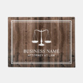 Rechtsanwaltskanzlei Rustic Barn Wood Fußmatte (Vorderseite)