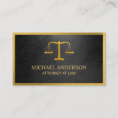 Rechtsanwaltskanzlei Scales of Justice Gold (Effek Visitenkarte (Vorderseite)