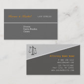 Rechtsanwaltskanzlei Schlicht Justice Scales Visitenkarte (Vorne/Hinten)