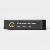 Rechtsanwaltskanzlei Schreibtischnamensplakette (Vorderseite )