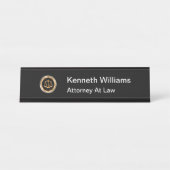 Rechtsanwaltskanzlei Schreibtischnamensplakette (Vorderseite )