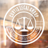 Rechtsanwaltskanzlei und Rechtsanwaltskanzlei - ku Fensteraufkleber (Blatt 2)