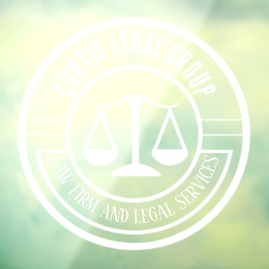 Rechtsanwaltskanzlei und Rechtsanwaltskanzlei - ku Fensteraufkleber (Blatt 3)